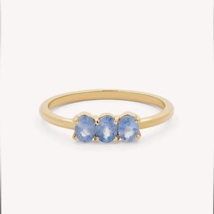 Stone and strand le bleu oval ring size 7